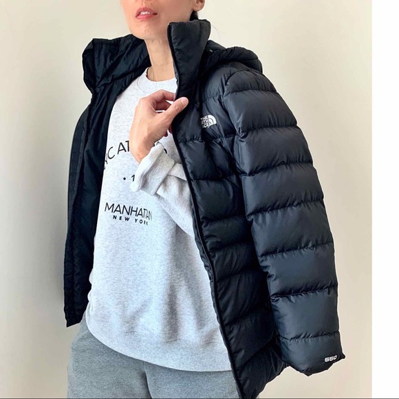 THE NORTH FACE DOWN PUFFER JACKET BLACK - Picture 3 of 7